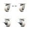 Service Caster 4 Inch Kingpinless Nylon Wheel Caster Swivel Locks 2 Brakes, 2PK SCC-KP30S420-NYR-BSL-2-SLB-2 - alternate 1